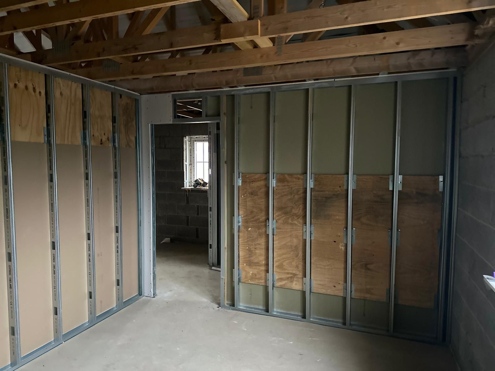 KPC Group 1st fix metal stud partitions. Kent, London and the South East.